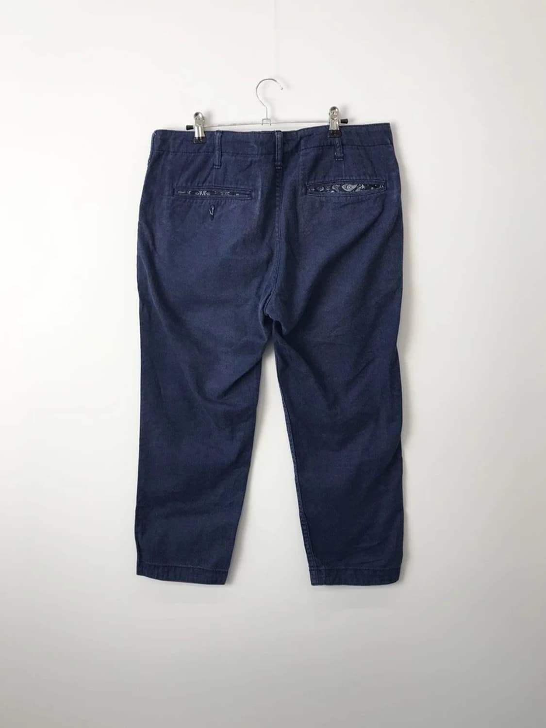 BEAMS Navy Cropped Chino Pants 상품이미지6