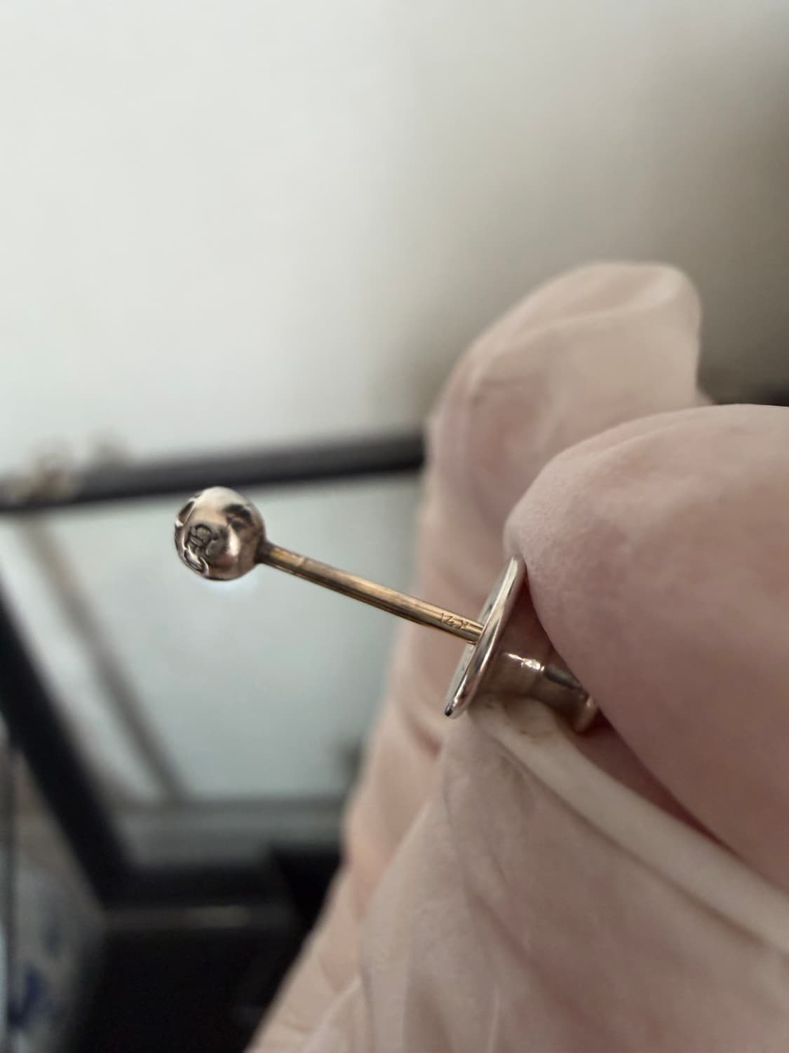 (맨아코) 크롬하츠 미니 크로스볼 이어링 귀걸이 2개 한스룸 상품이미지9