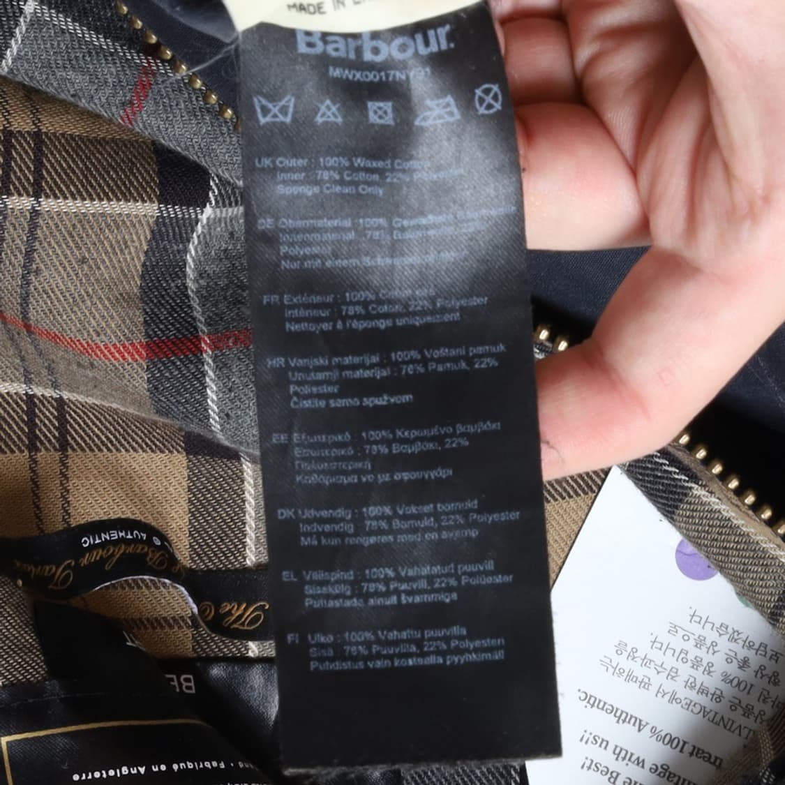 바버 Barbour Beaufort Waxed Jacket 
 상품이미지9