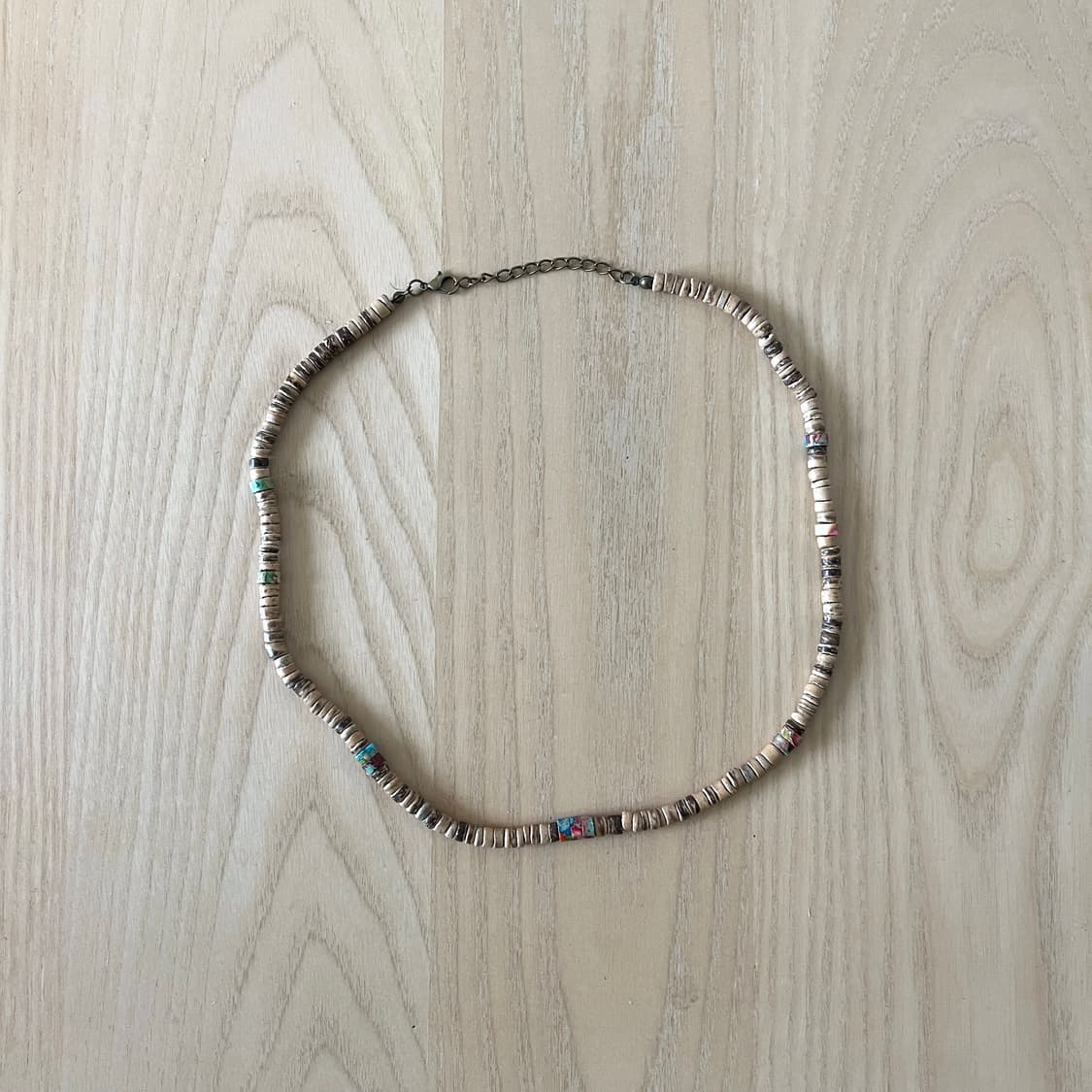 Handmade 나무 비즈 목걸이 상품이미지1
