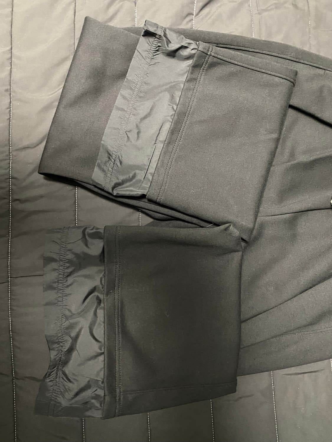 wapworks  w091 플레어 레이어드 스웻팬츠 블랙 상품이미지4