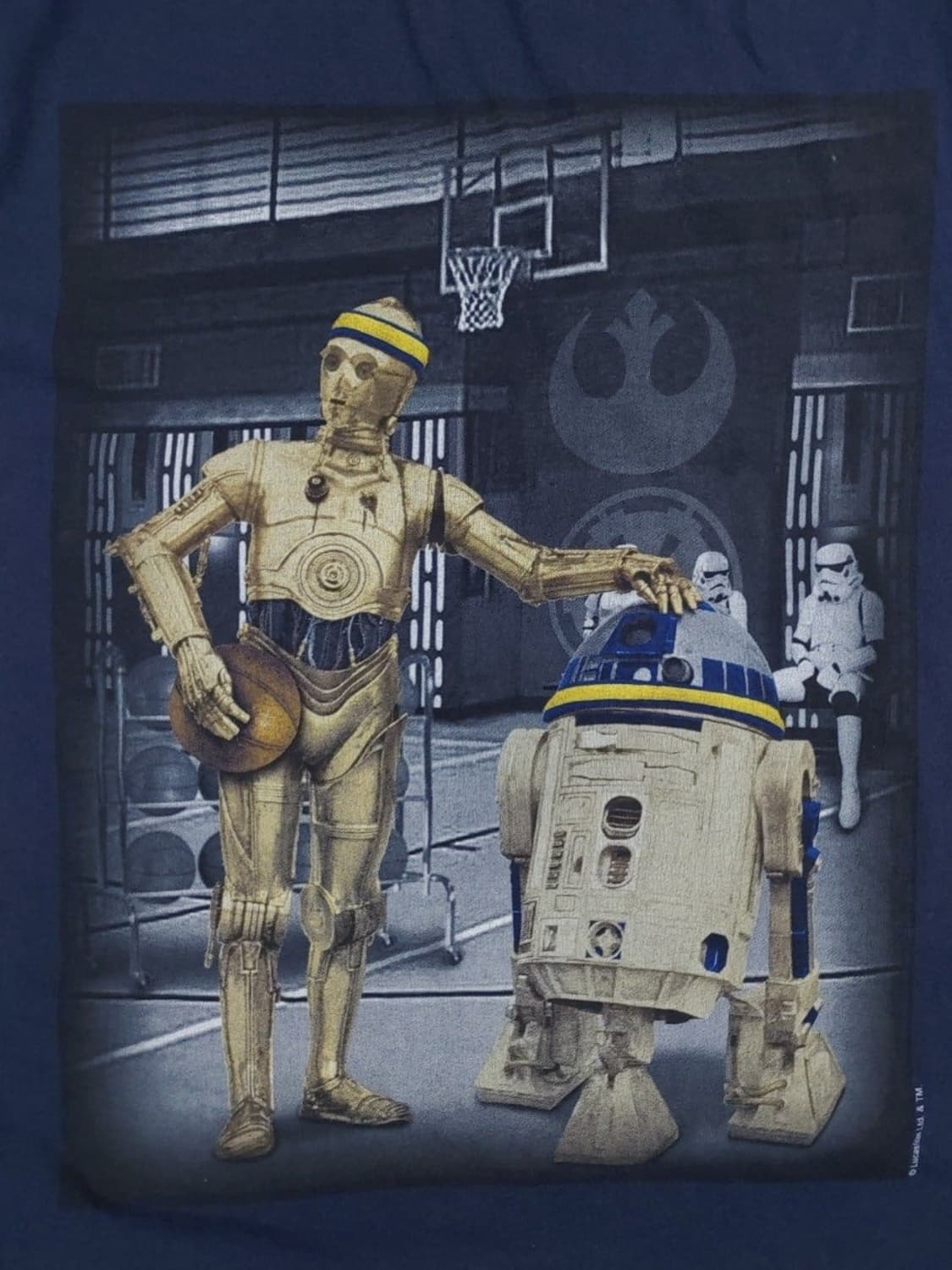 스타워즈 R2D2 C3PO 반팔 티셔츠 M 상품이미지2