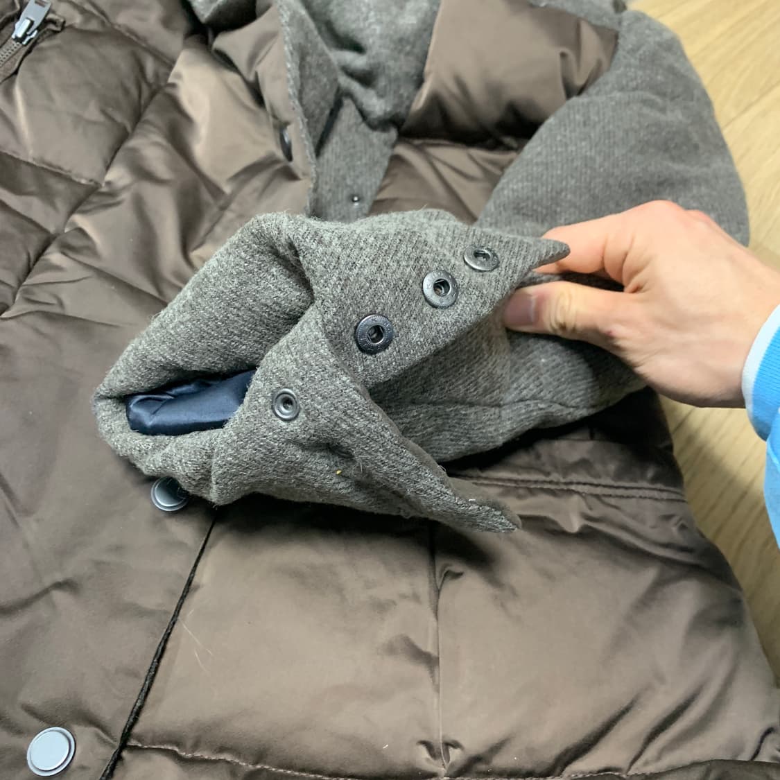 55)System 시스템 여우털 덕다운 패딩코트 상품이미지5