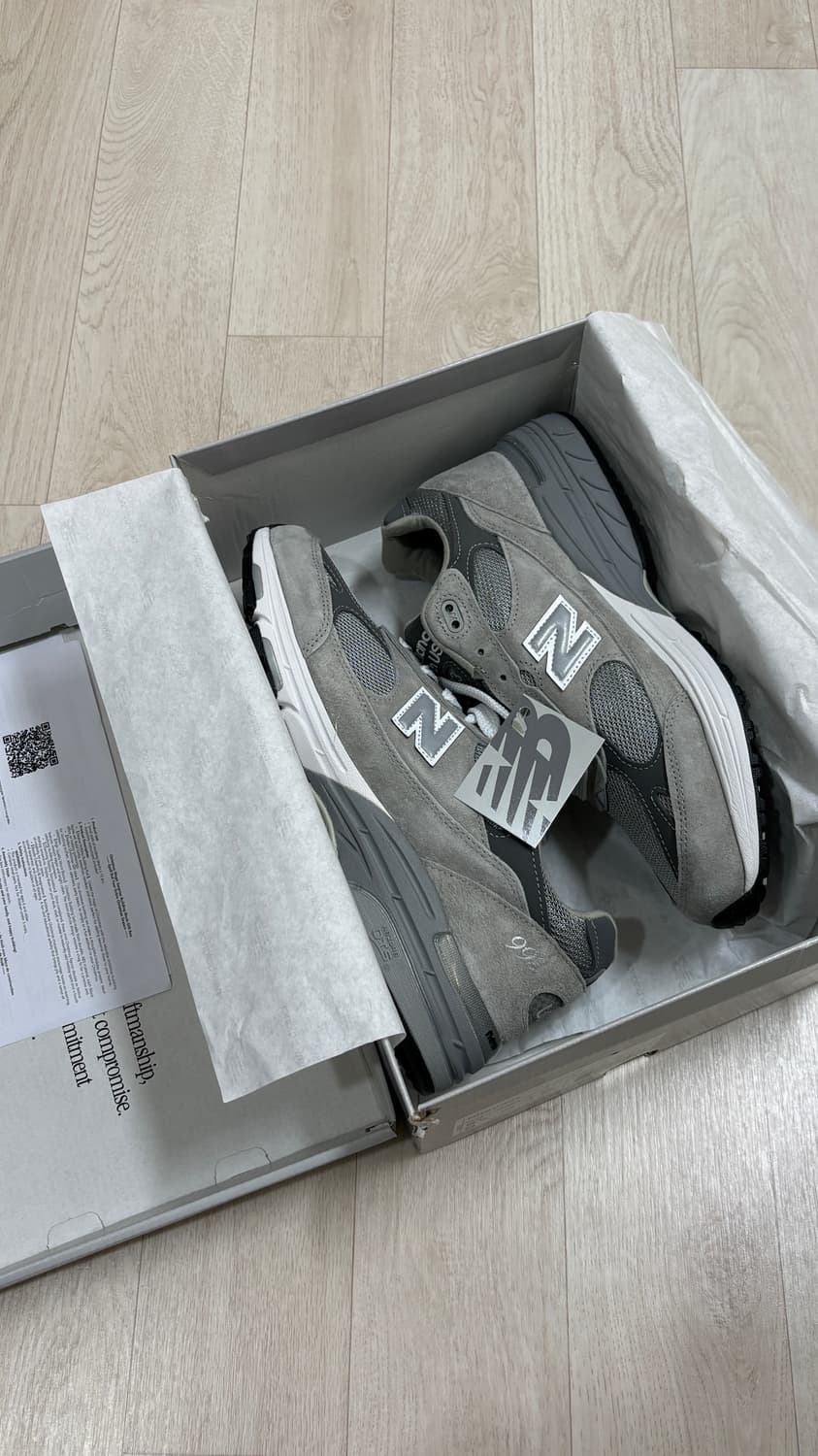 Usa 뉴발란스 993 그레이 275 풀박 새상품 상품이미지1