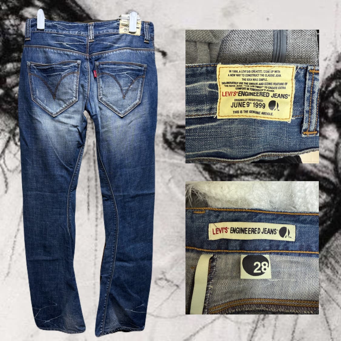 리바이스 엔지니어드진 세미부츠컷 팬츠 상품이미지2