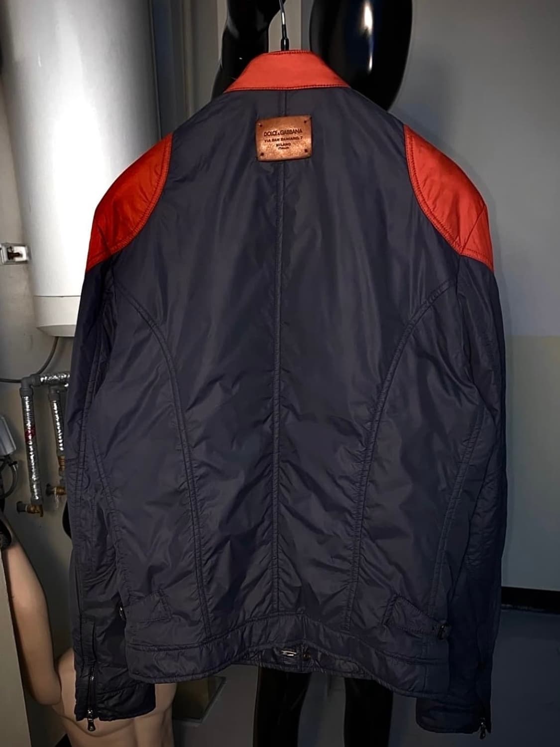 플리마켓 - 돌체앤가바나 나일론 레더 믹스 자켓 상품이미지6