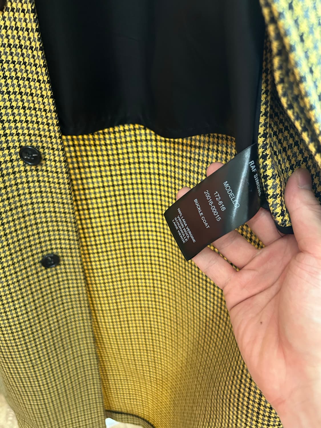 라프시몬스 옐로우 하운드투스 초커 코트 상품이미지6