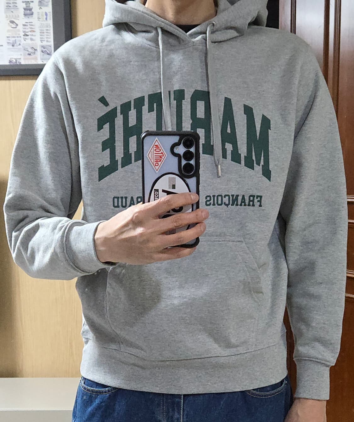 (착샷) 마리떼프랑소와저버 후드 티셔츠  상품이미지9