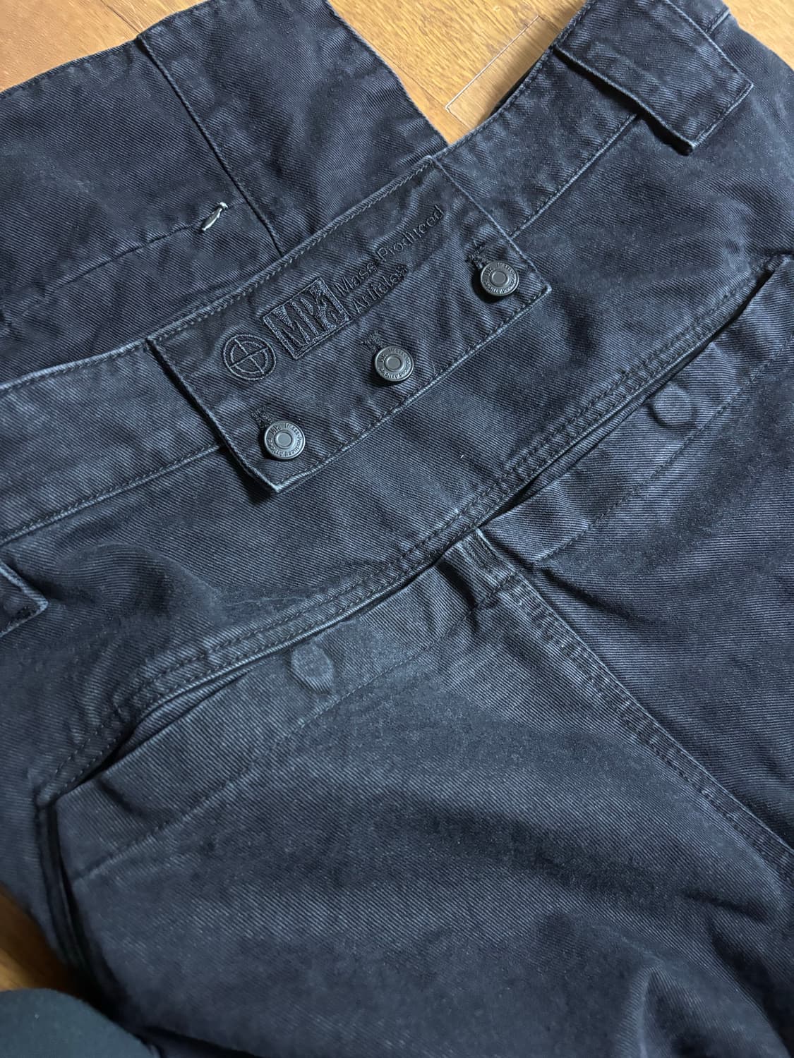 MPa Single waist pocket pants (Black, L) 상품이미지3