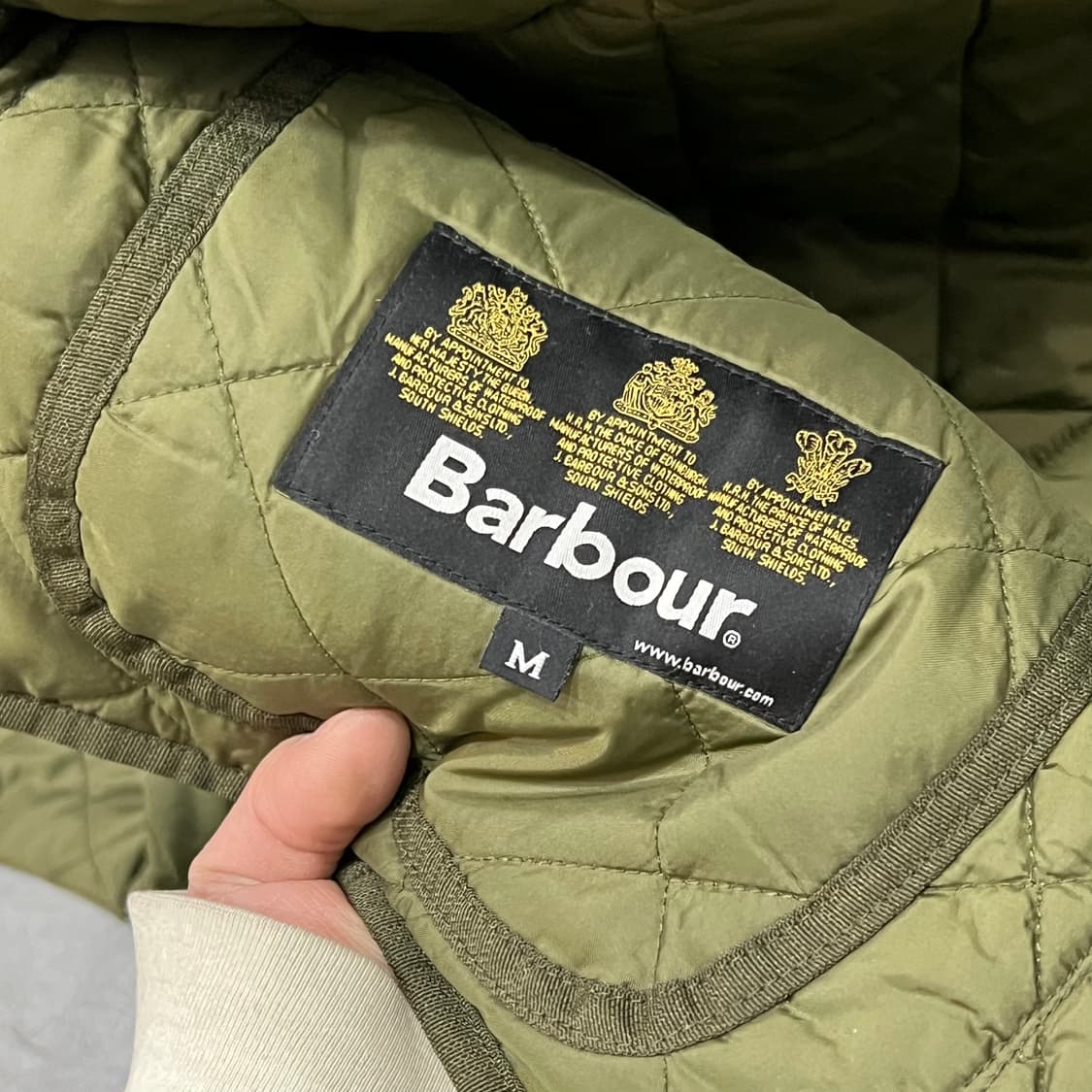  바버 배색 퀼티드 자켓 y15403 상품이미지8