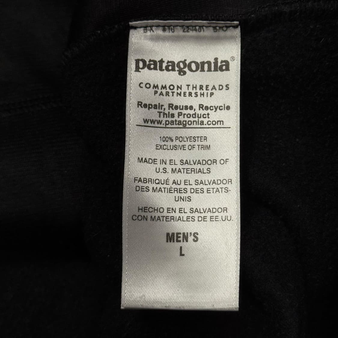 (L) 파타고니아 신칠라 플리스 베스트 블랙 상품이미지4
