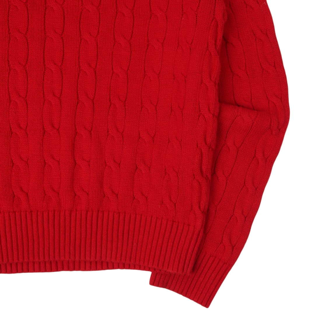 폴로 랄프로렌 레드 코튼 케이블 니트 상품이미지7