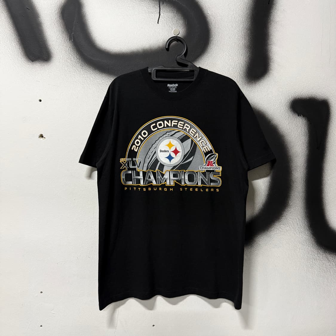 리복 NFL 슈퍼볼 피츠버그 스틸러스 챔피언 반팔 티셔츠 상품이미지1