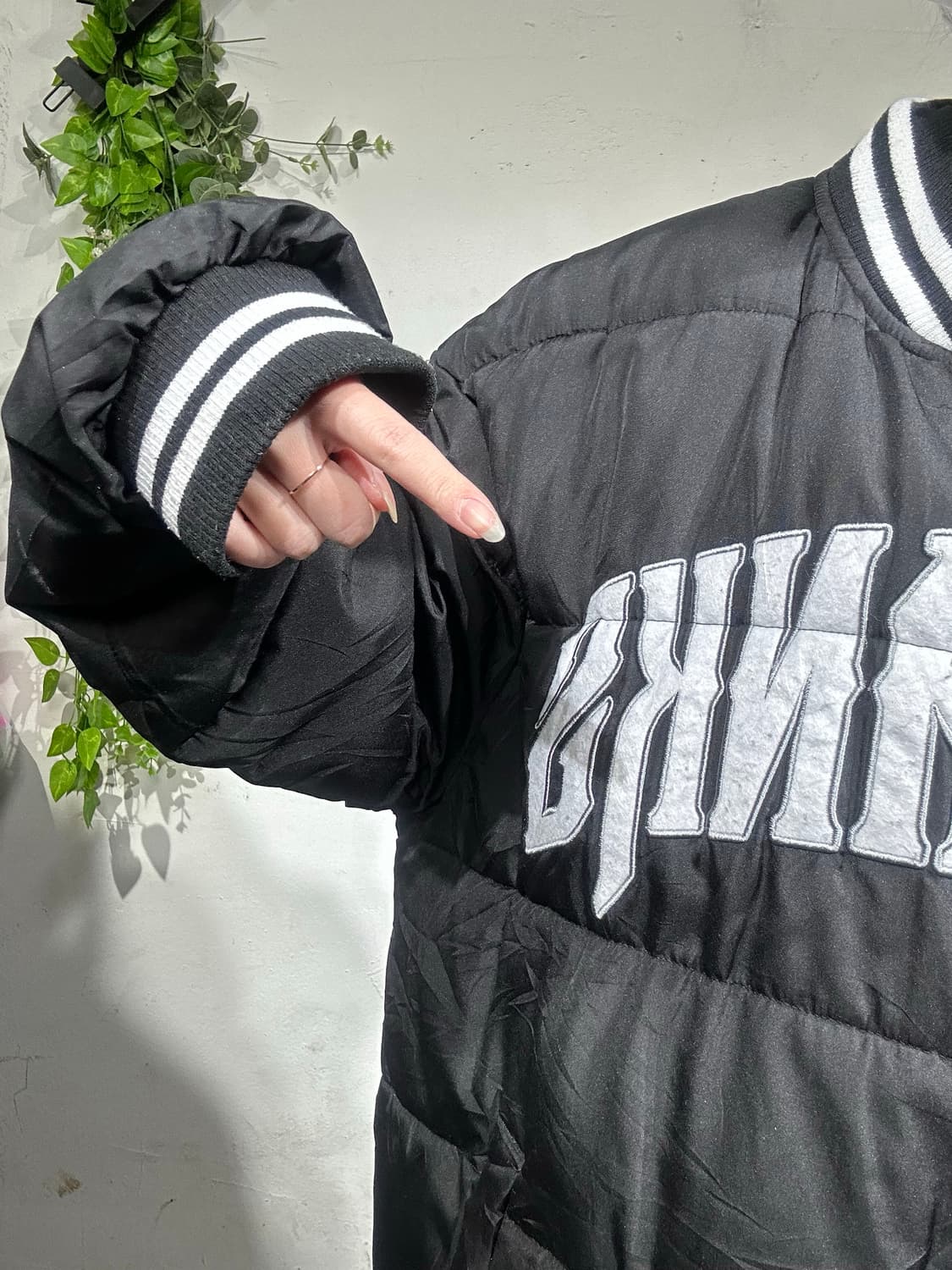 일본 빈티지 블랙 올드스쿨 점퍼 파카 자켓 L 상품이미지4