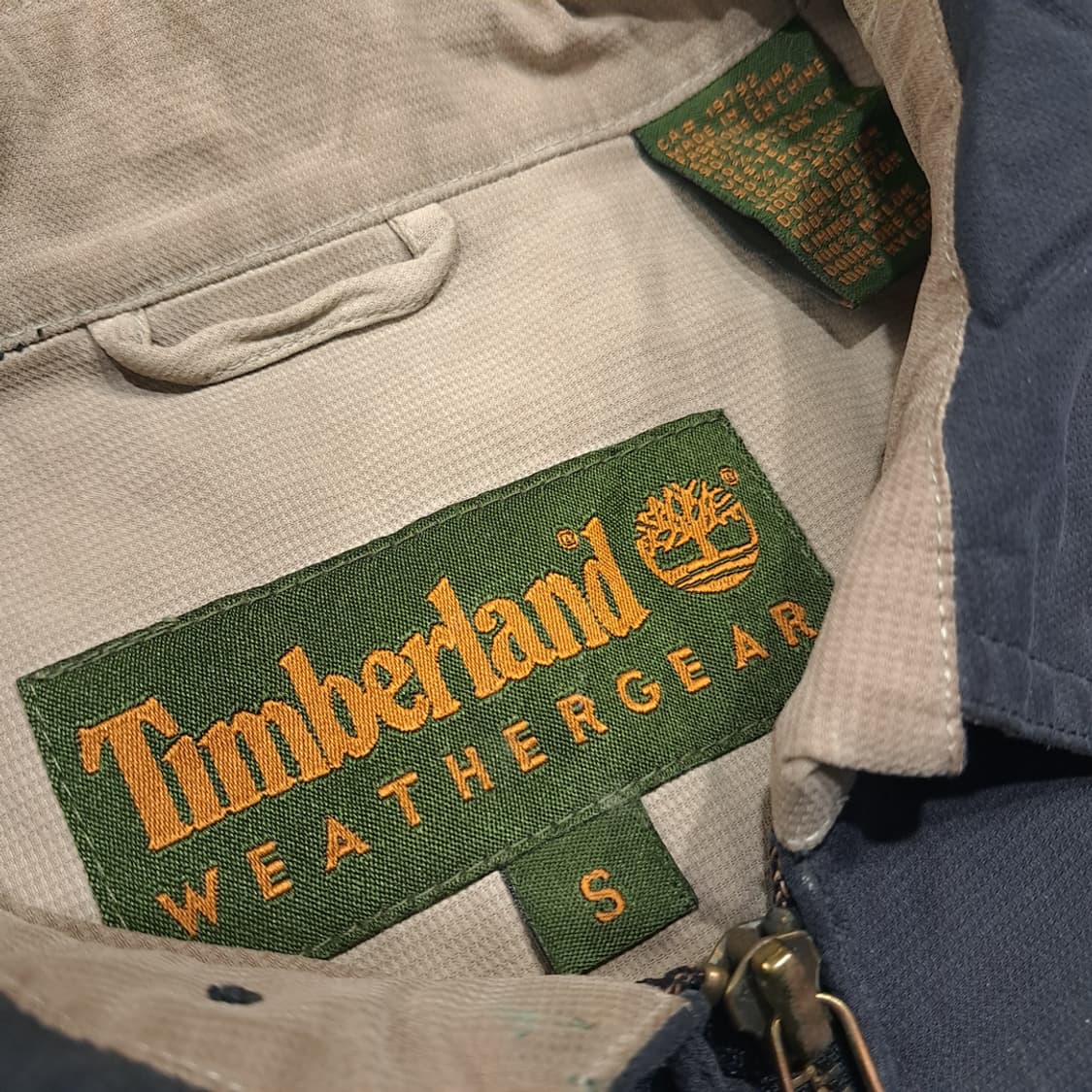 CL844 S 팀버랜드 00s 가죽풀러 네이비 블루종 자켓 아우터 상품이미지3