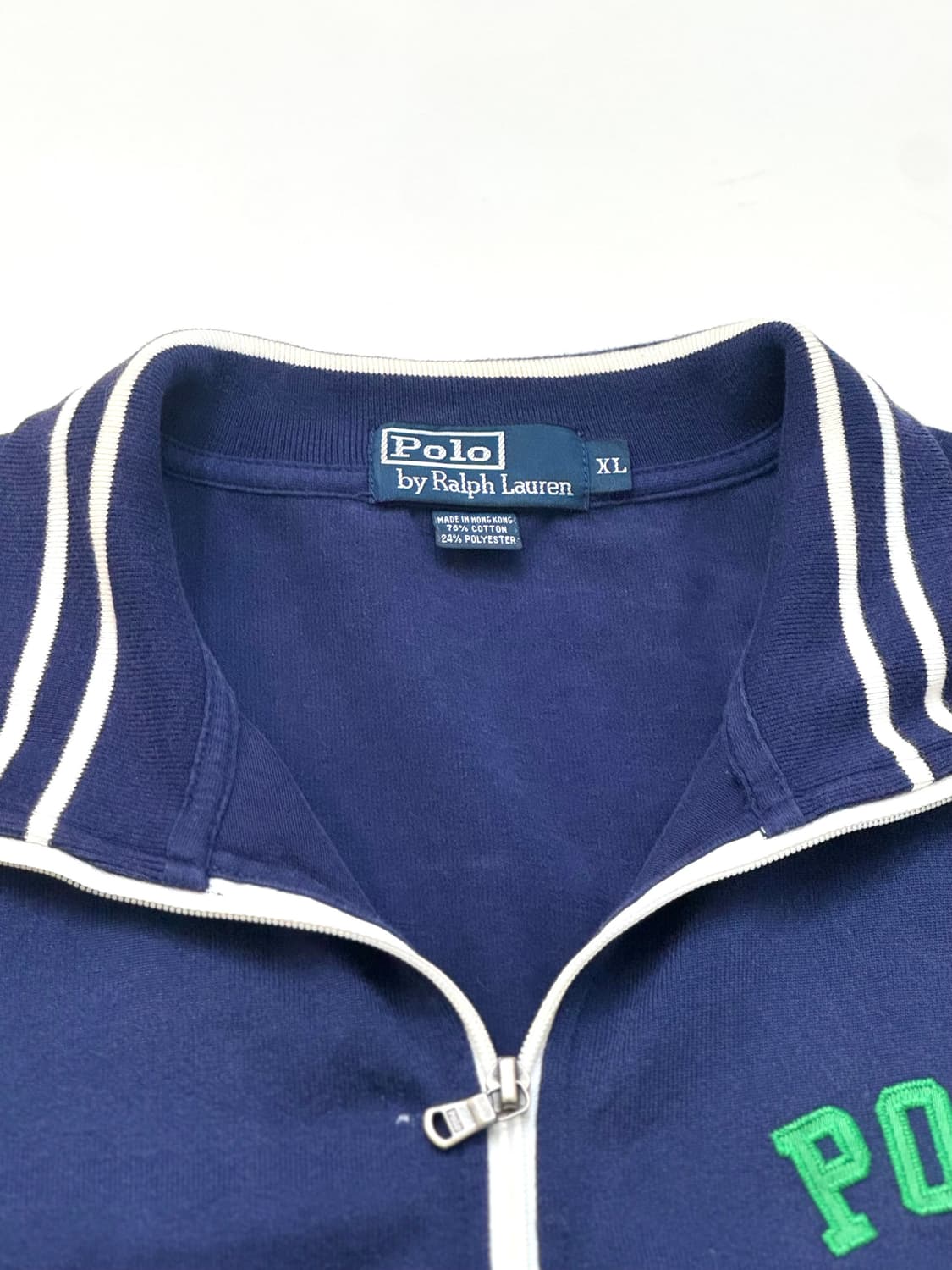 Polo 폴로 랄프로렌 로고 네이비컬러 코튼 트랙 재킷 상품이미지5