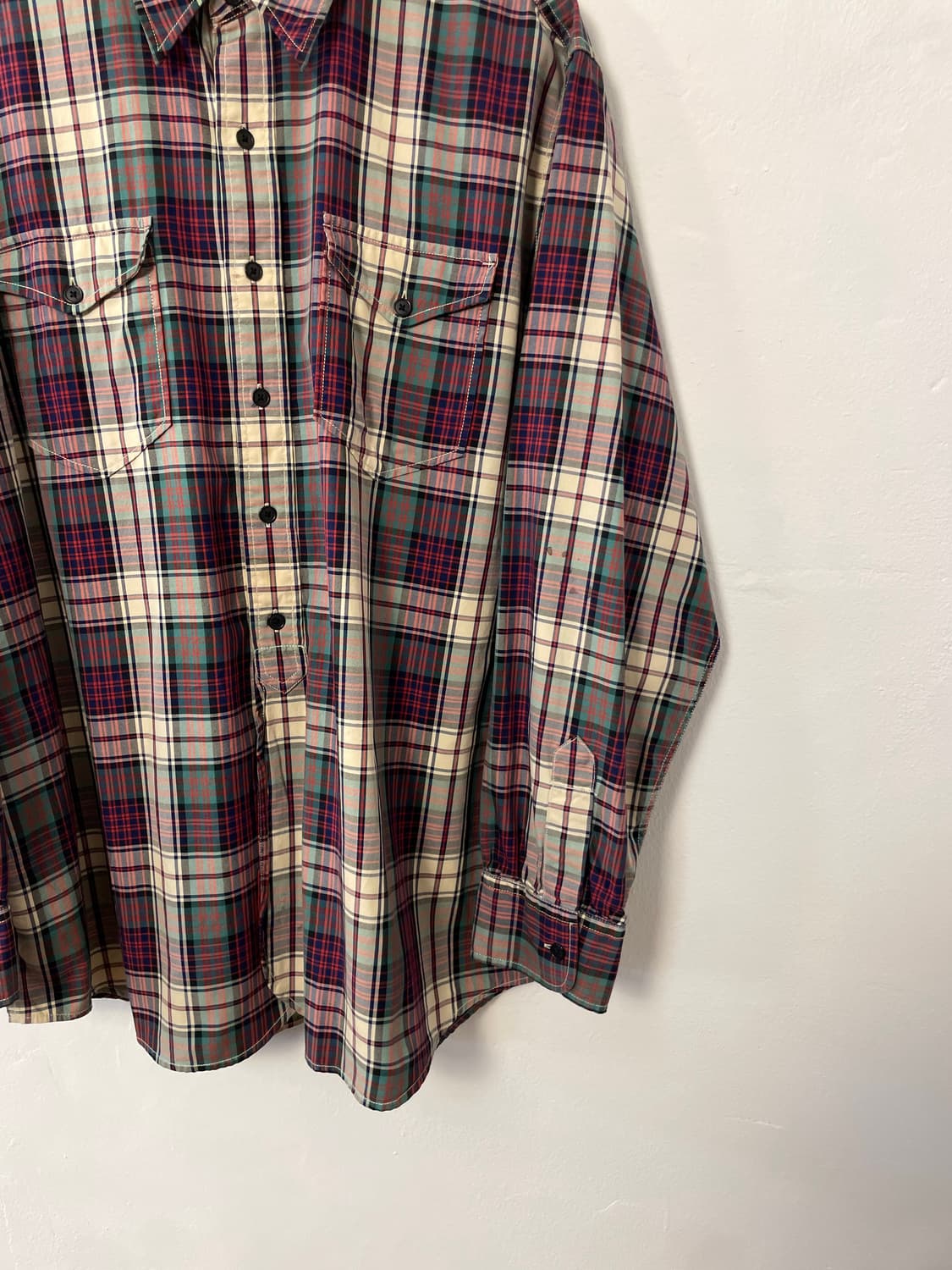 폴로 체크패턴 워크 셔츠  상품이미지4