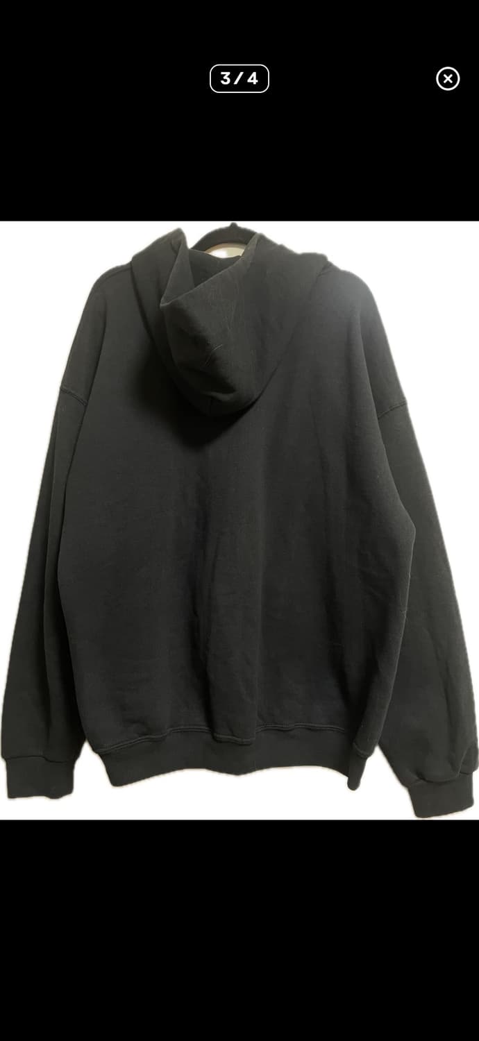 90s-00s 러셀 후드집업 블랙 L 상품이미지3