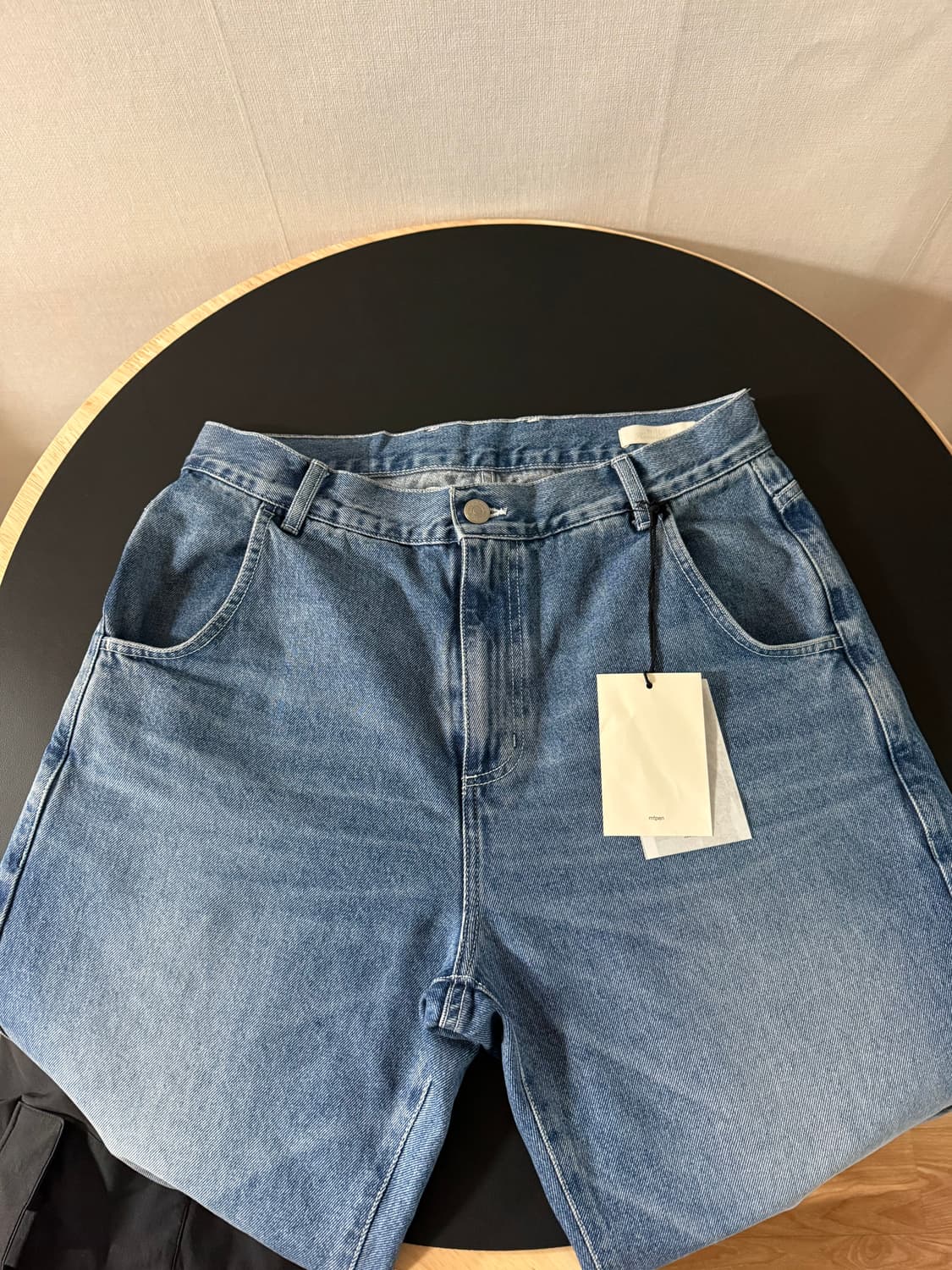 mfpen 레귤러진 워시드블루 M사이즈 상품이미지3