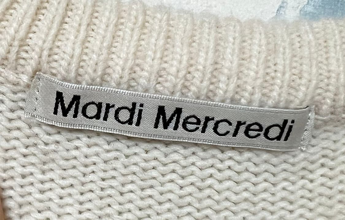 마르디 메크르디 여자니트 울 캐시미어 프리 최대L 상품이미지3