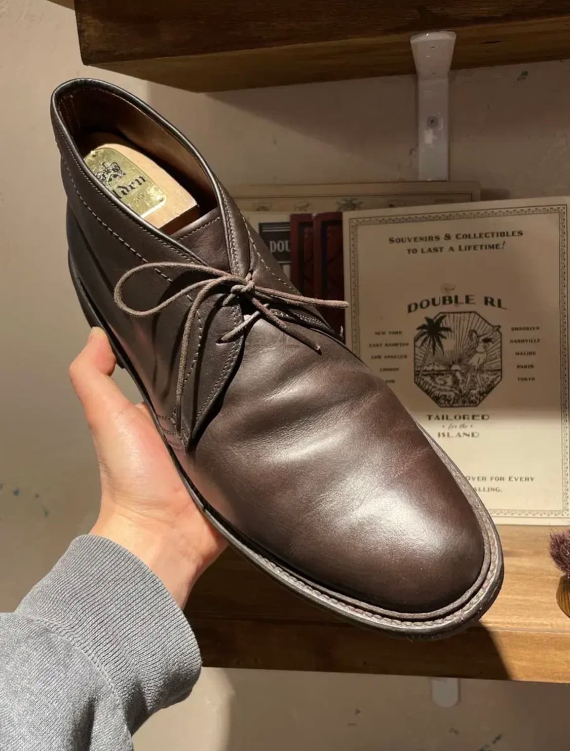 Alden 알든 다크브라운 처카부츠 10D 상품이미지5