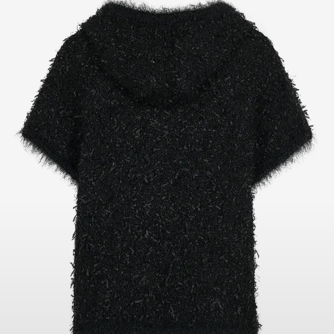 반소매 후드 타입서비스 Fuzzy Knitted Hoodie 상품이미지3