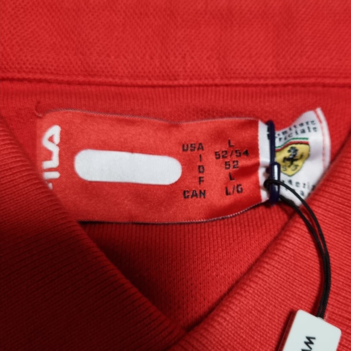 00s 휠라 페라리 카라티 L pk 긴팔 fila 빈티지 데드스탁 F1  상품이미지5