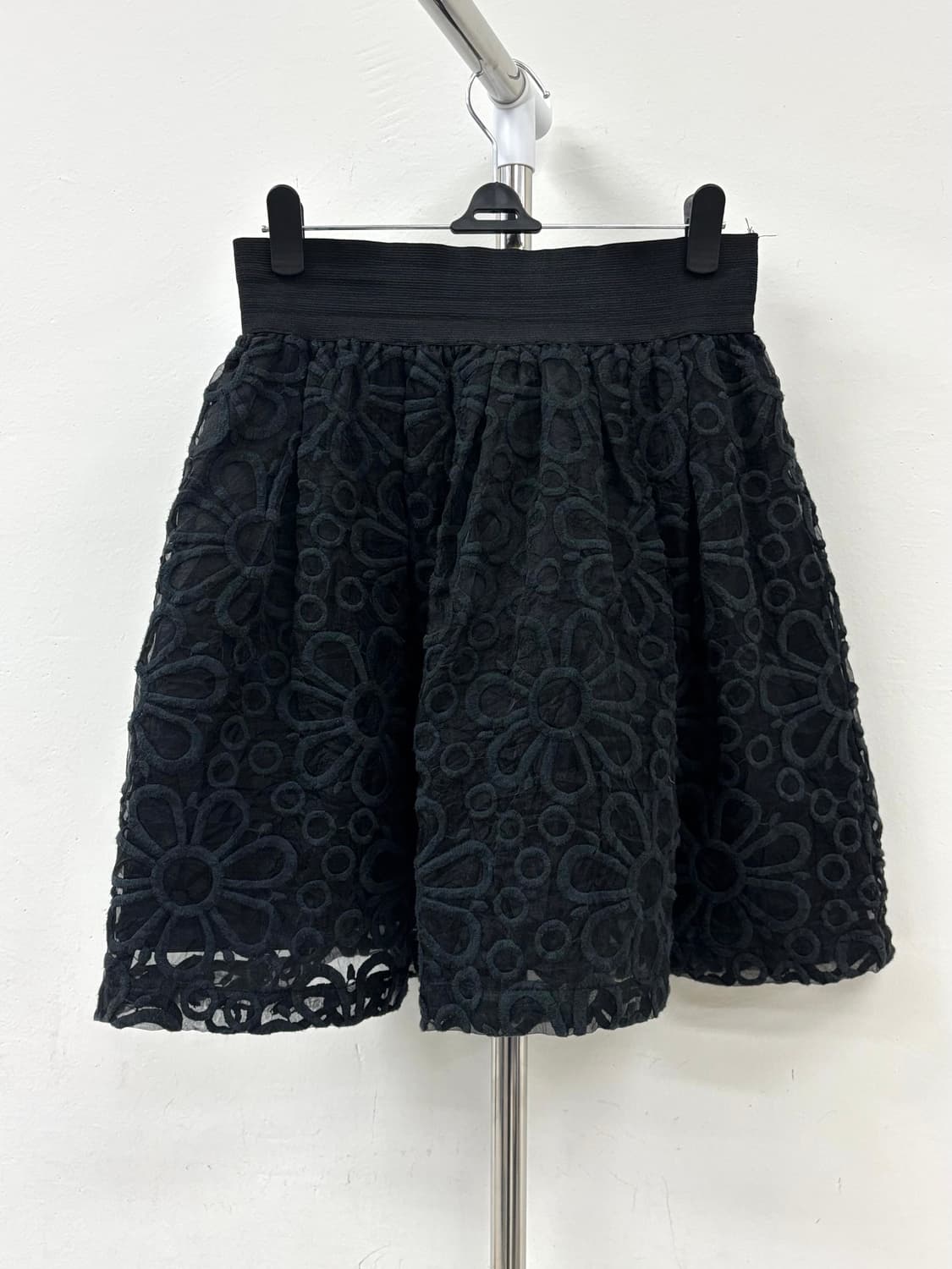빈티지 블랙 플로럴 스커트 상품이미지1