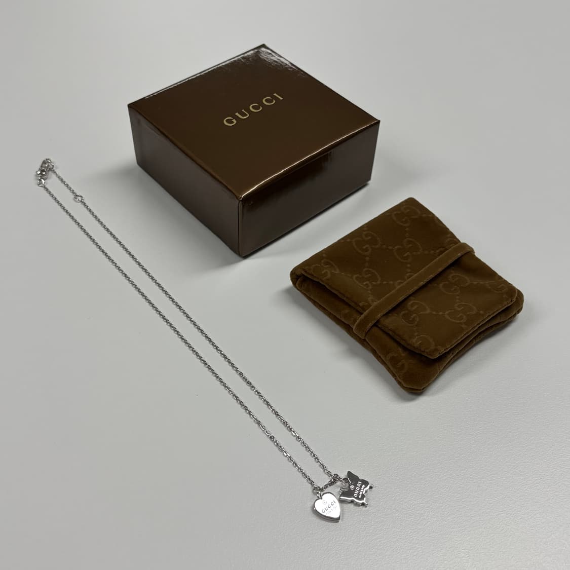 구찌 하트 나비 목걸이 상품이미지8