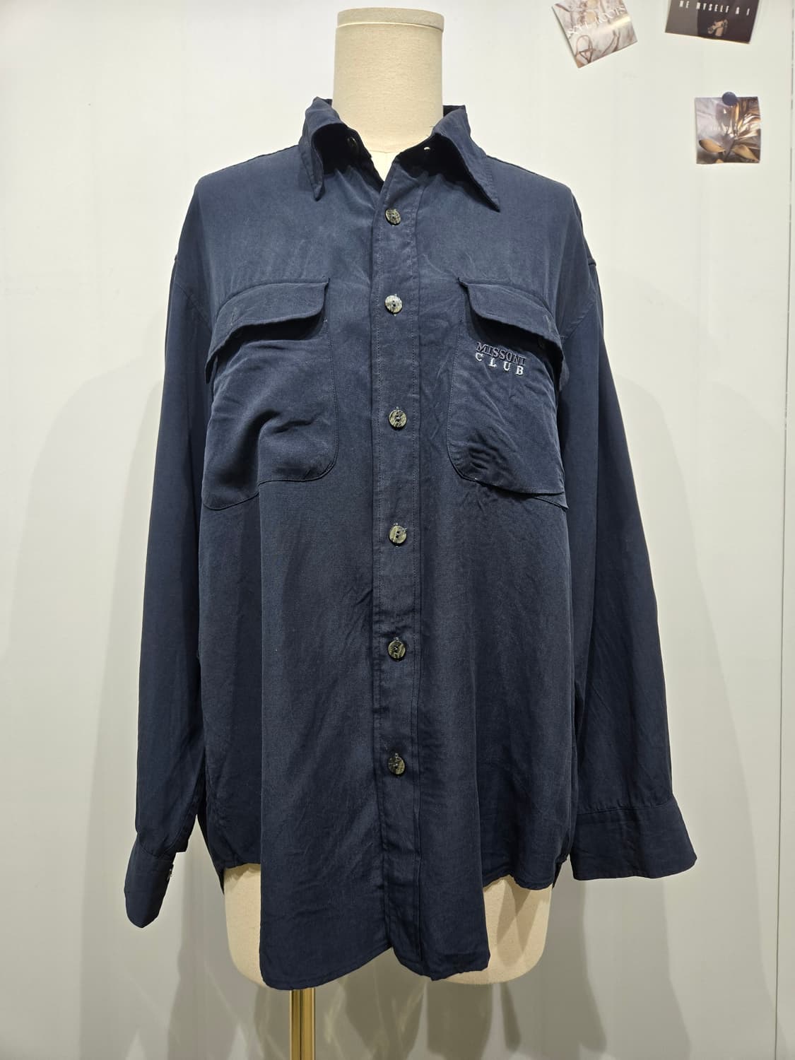 미쏘니 클럽 네이비 긴팔 셔츠 상품이미지1