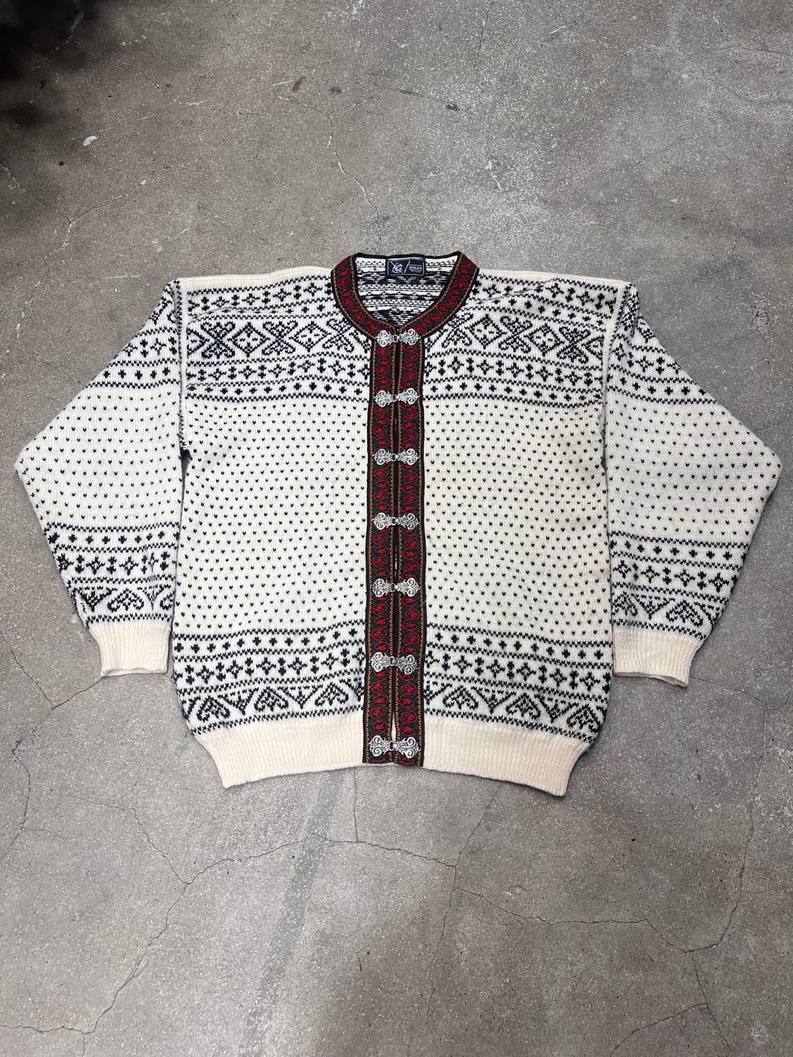 노르웨이 노르딕 울 가디건 상품이미지1