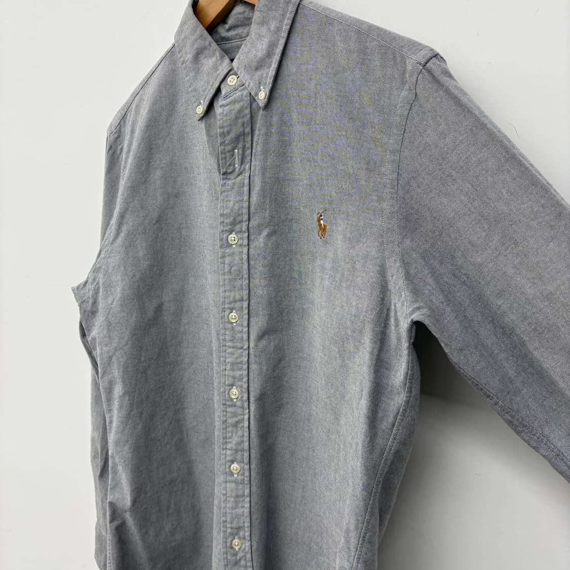 폴로 랄프로렌 옥스포드 셔츠 회색 남성 M 상품이미지3