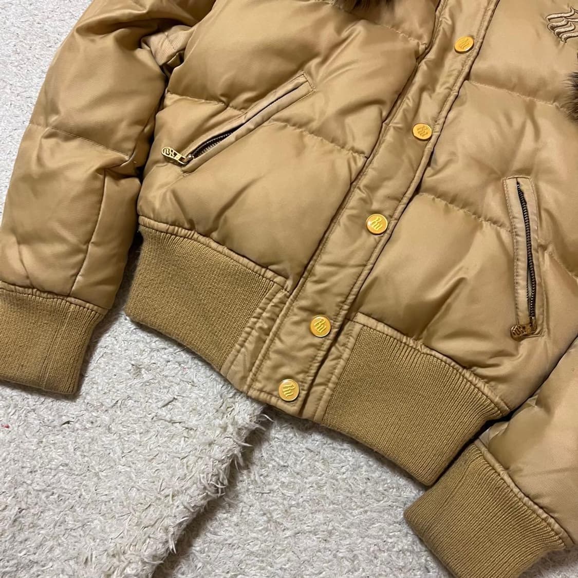 아무로나미에 후드 다운 점퍼 갸루 울프죠 y2k 상품이미지5