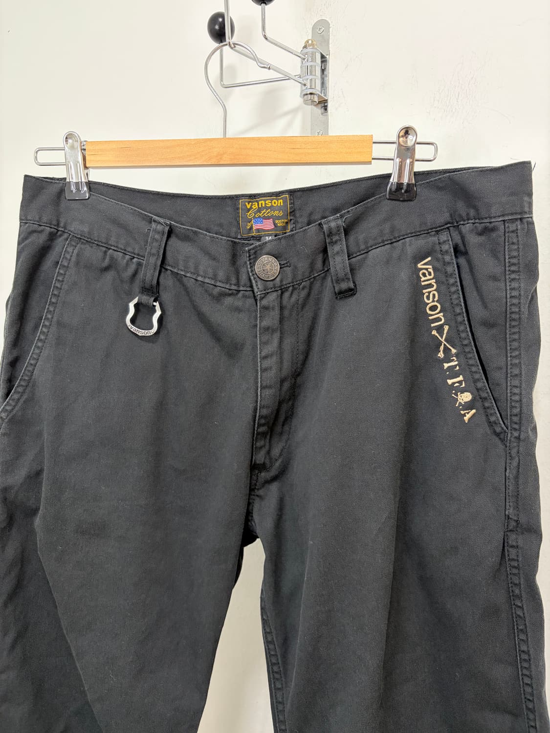 Vanson Leathers x TFOA 스컬 자수 팬츠 바지 상품이미지6