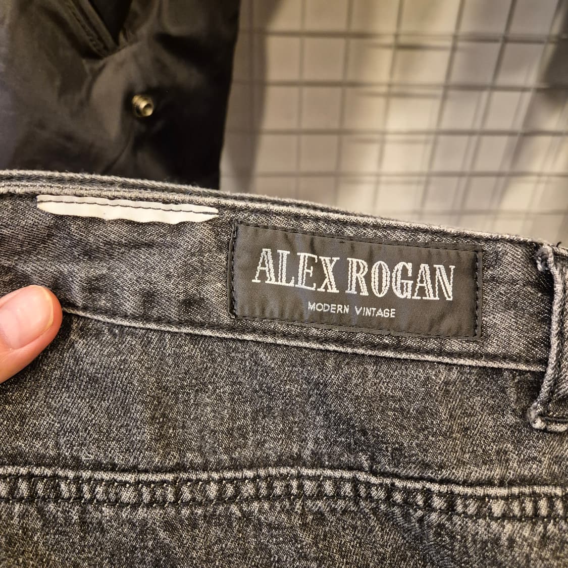 36~37인치 워싱그레이 와이드데님팬츠  상품이미지3