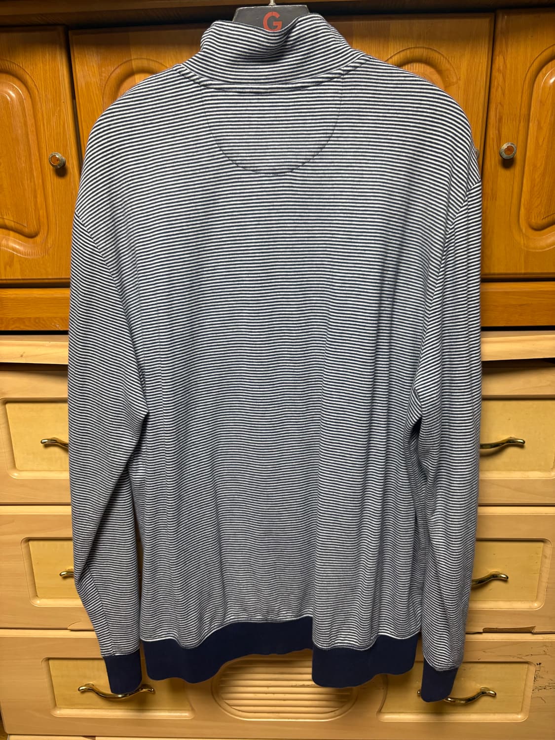 Chaps 풀오버 네이비 스트라이프 반집업 상품이미지2