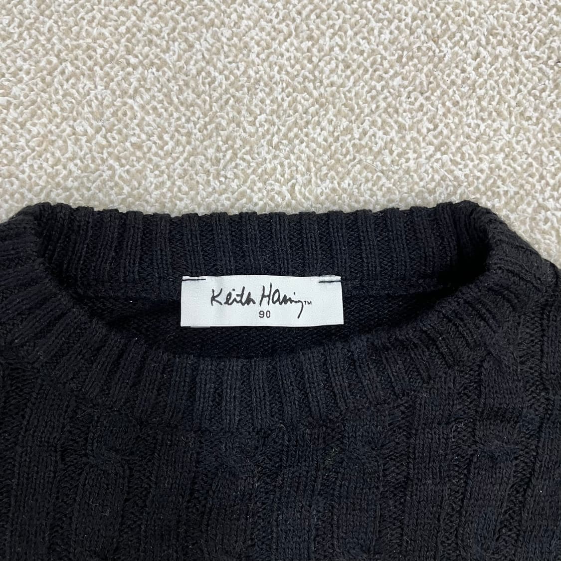 90 키스해링 긴팔 니트 0210M 상품이미지2