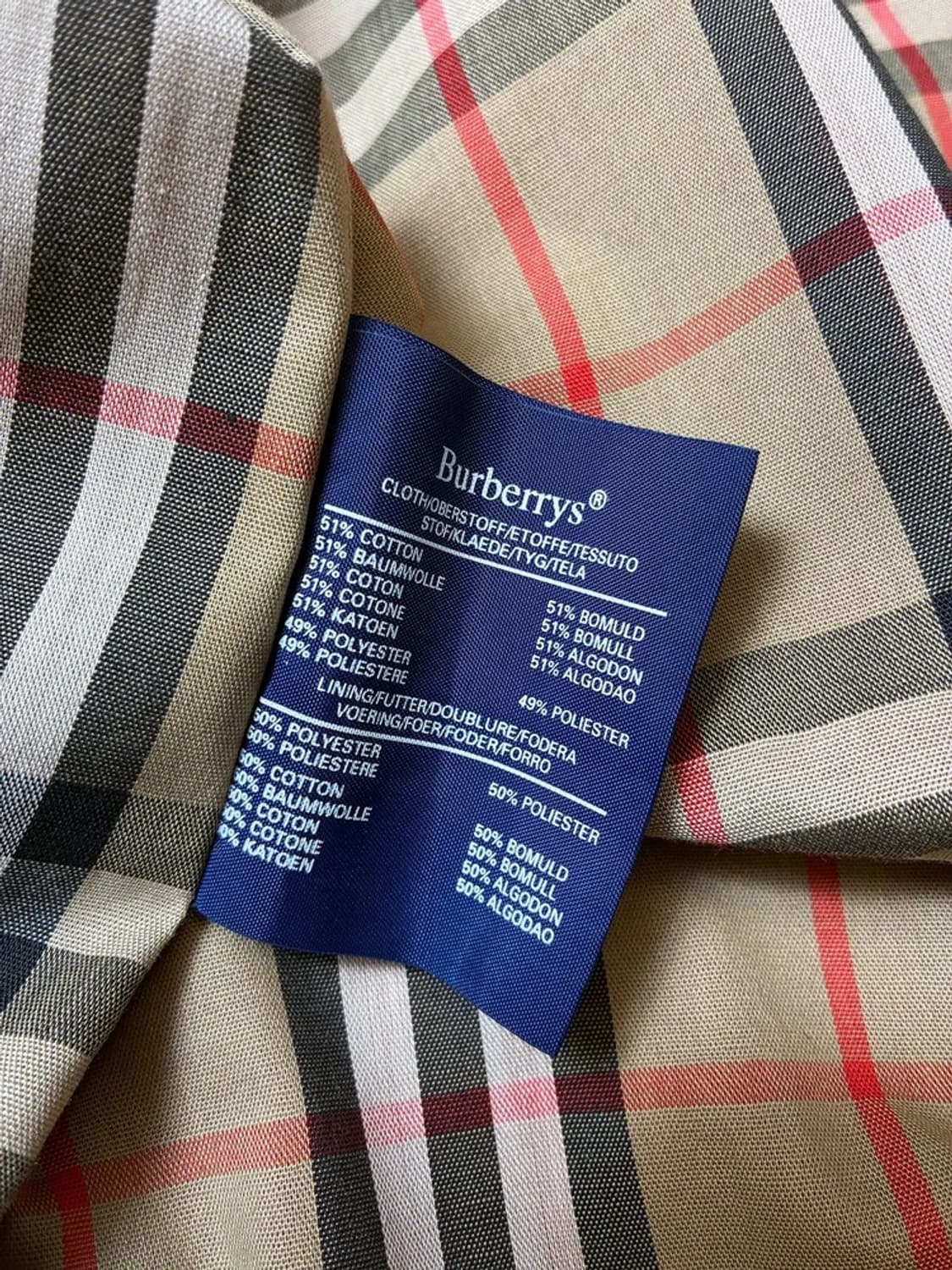 버버리 90's 개버딘 오리지널 벨티드 롱 트렌치 코트 PN8179 상품이미지9