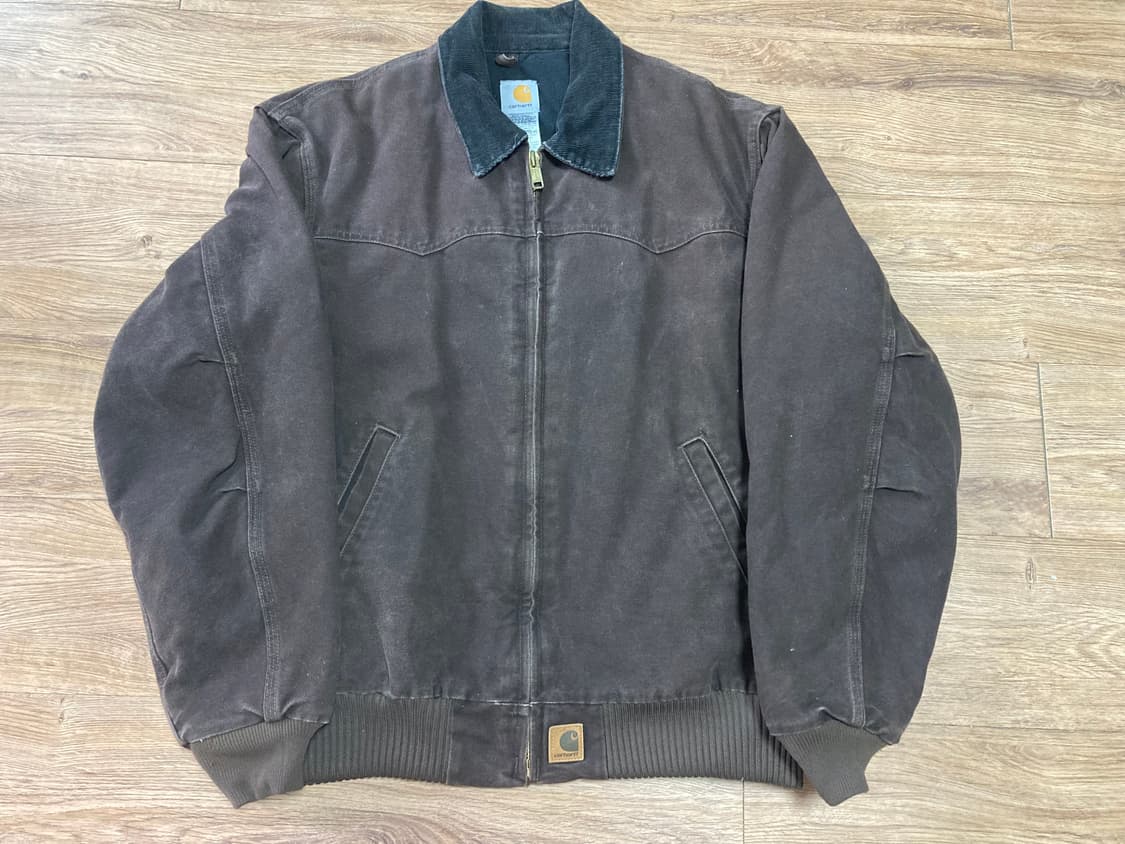 [XL] 빈티지 칼하트 J14 샌드스톤 산타페 자켓 / 다크 브라운 상품이미지1