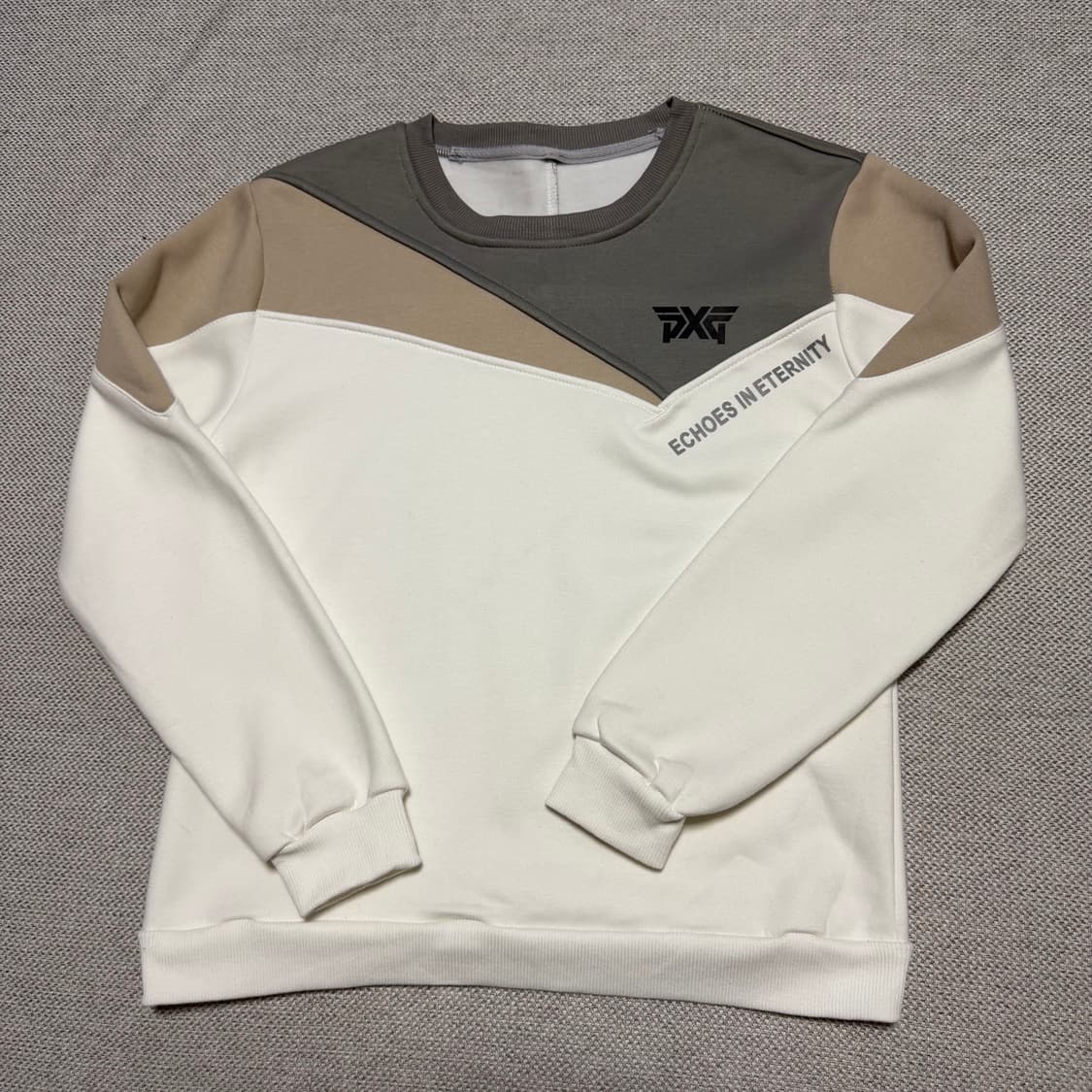 PXG 배색 맨투맨 상품이미지1