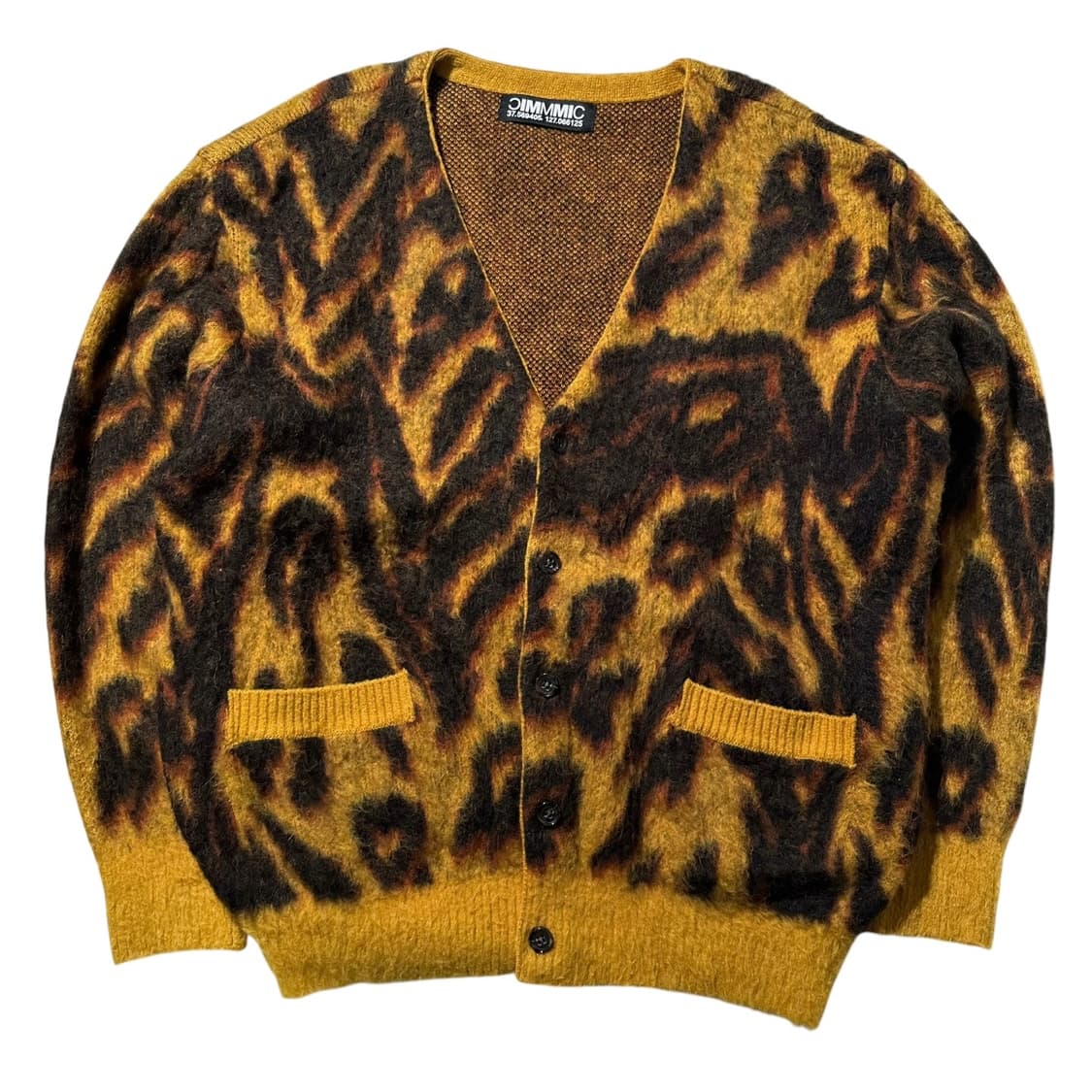MMIC 울 알파카 레오파드 니트 가디건 상품이미지1