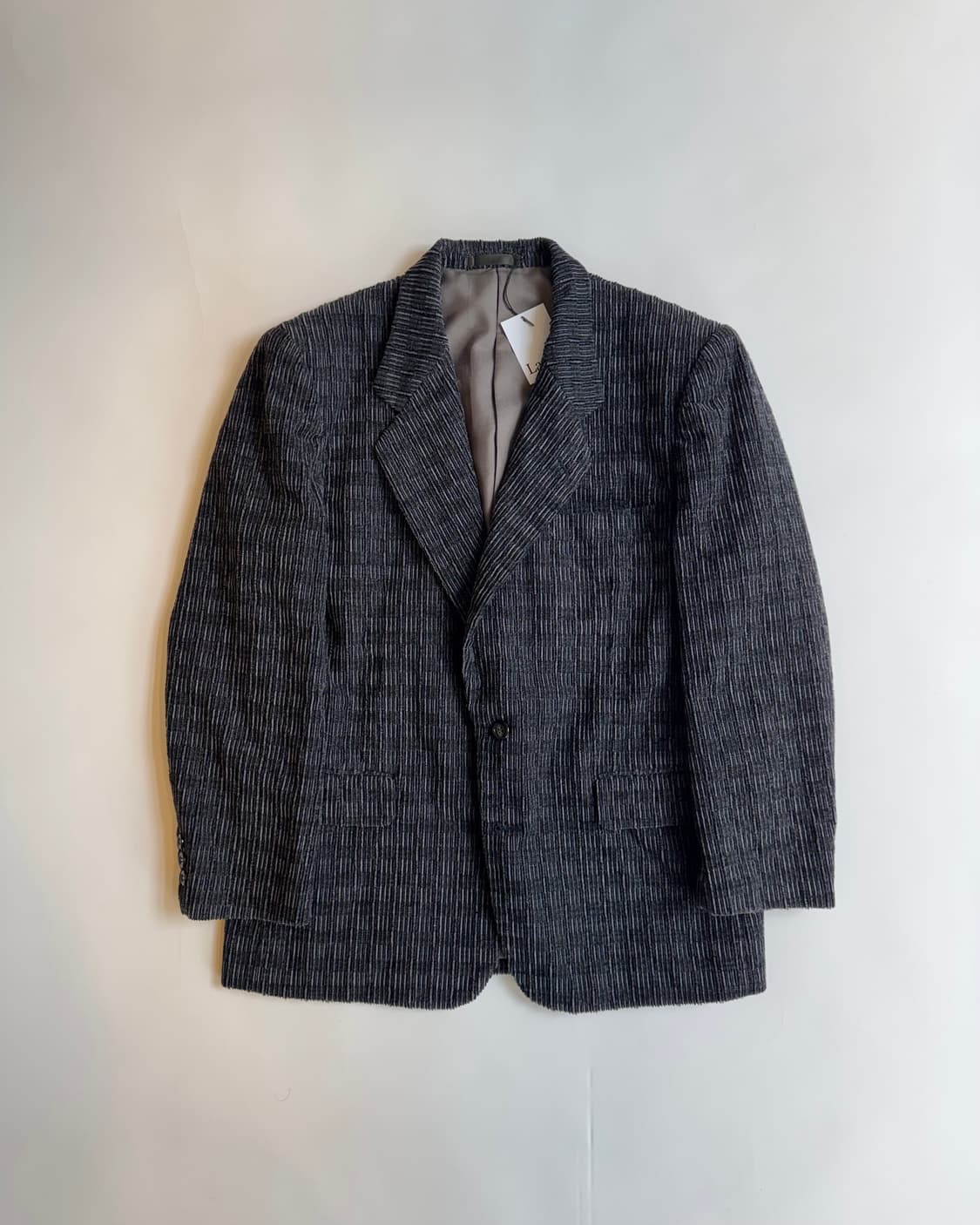 Textured Charcoal Patterned Blazer 상품이미지1