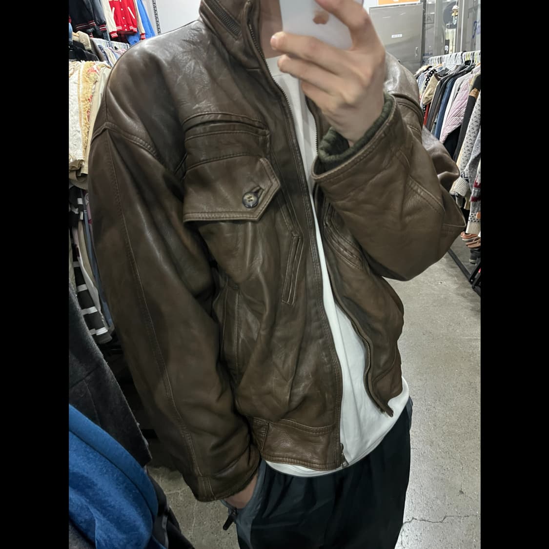 RUFFO 레더 봄버자켓 상품이미지2