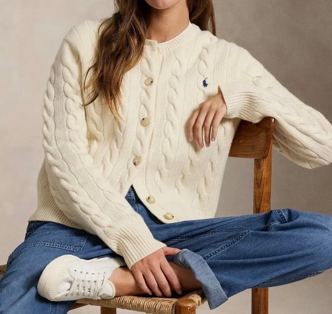 🔥[새상품/정품]🔥 폴로 여성 울 캐시미어 가디건 3color 상품이미지3