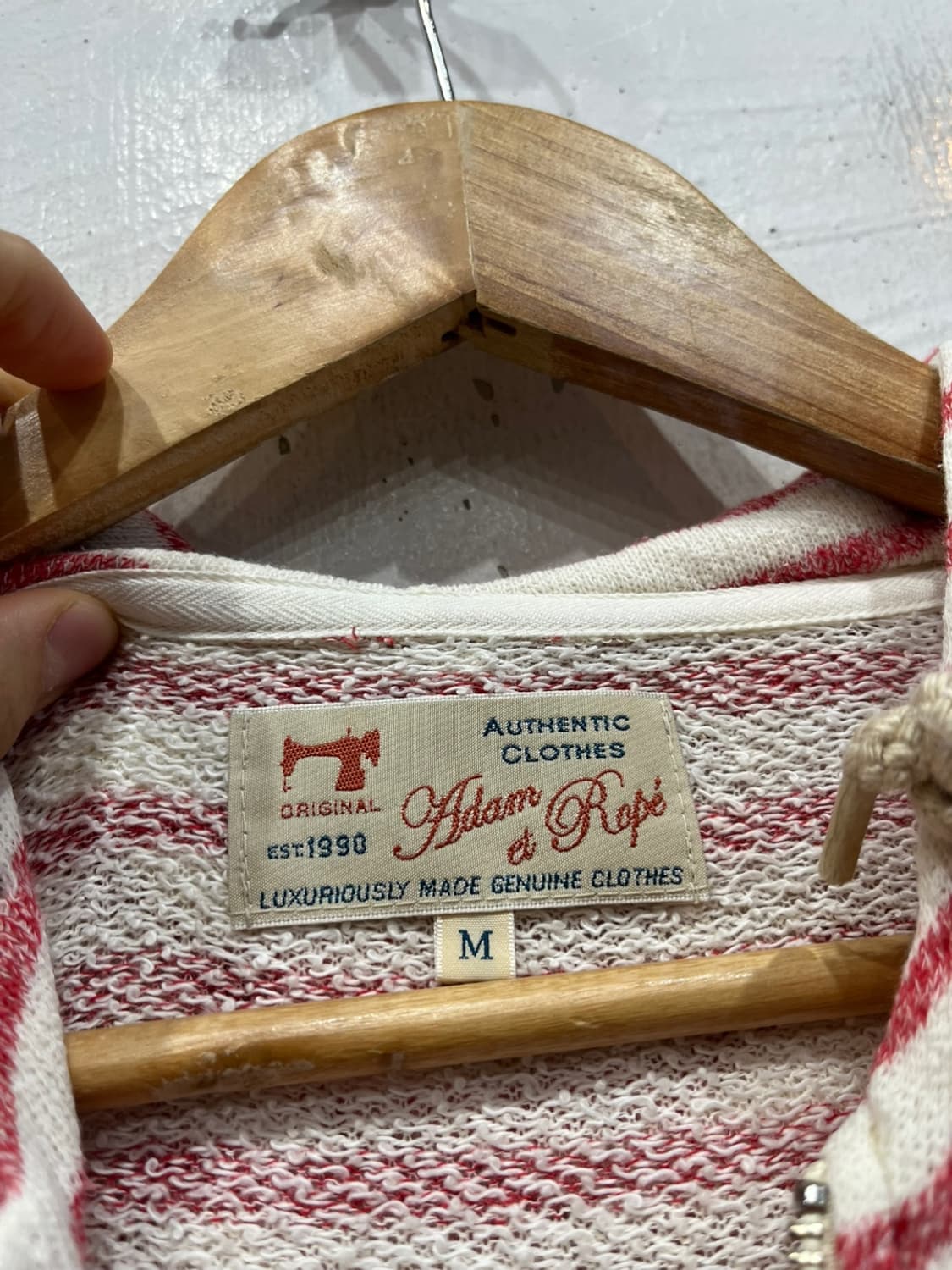Adam et Rope 스트라이프 후드집업 MADE IN JAPAN 상품이미지6
