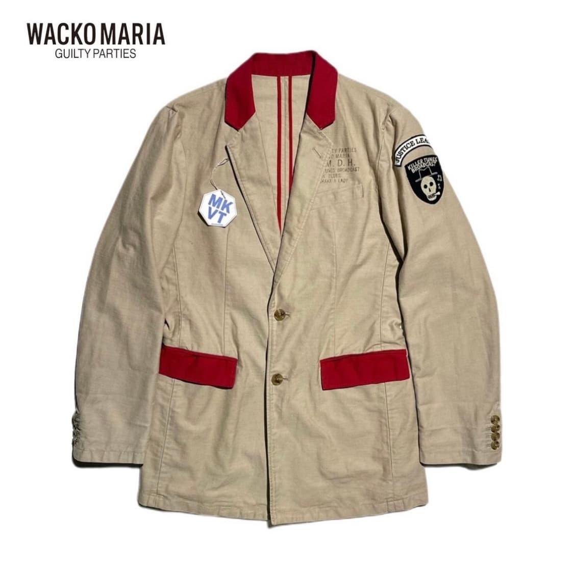 와코마리아 마리화나 프린트 웨스턴 블레이저 상품이미지1