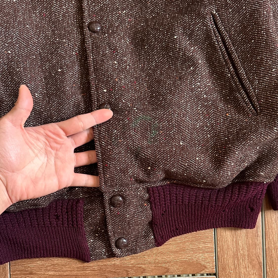 Vintage reversible tweed blouson jacket 상품이미지8