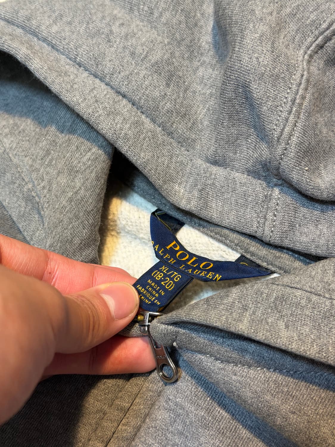 폴로 랄프로렌 후드집업 그레이 상품이미지3