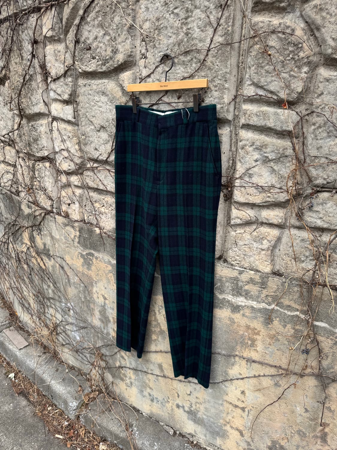 70~80s 펜들턴 빈티지 타탄체크 울 슬랙스 팬츠 32 상품이미지3