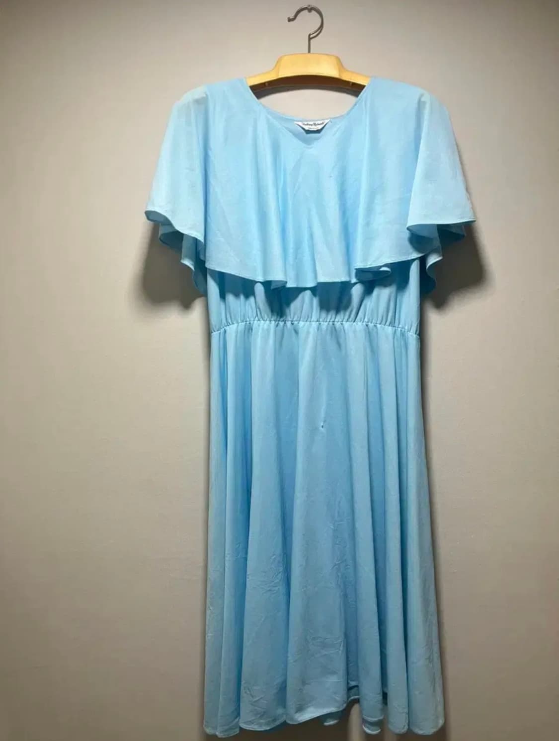 하늘 케이프 원피스 상품이미지1